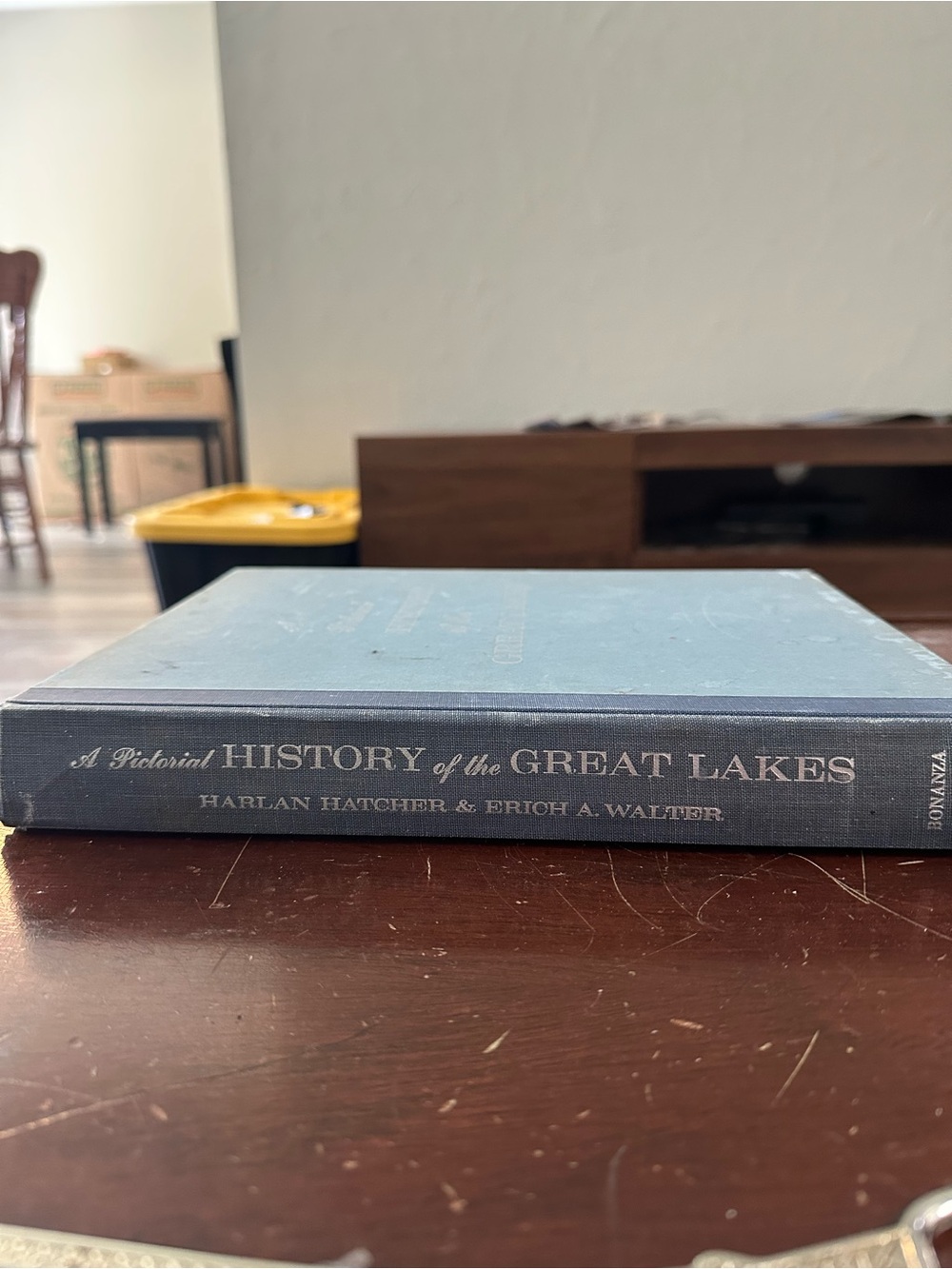 Vintage Blue Great Lakes Coffee Table Book